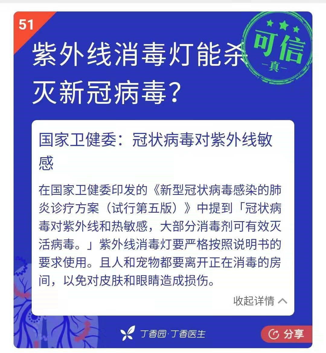 疫情防護科普:紫外線殺菌燈 你真的用對了嗎?