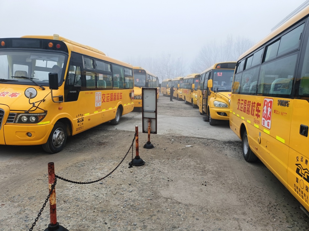 平度校車順利完成一月份校車年審任務