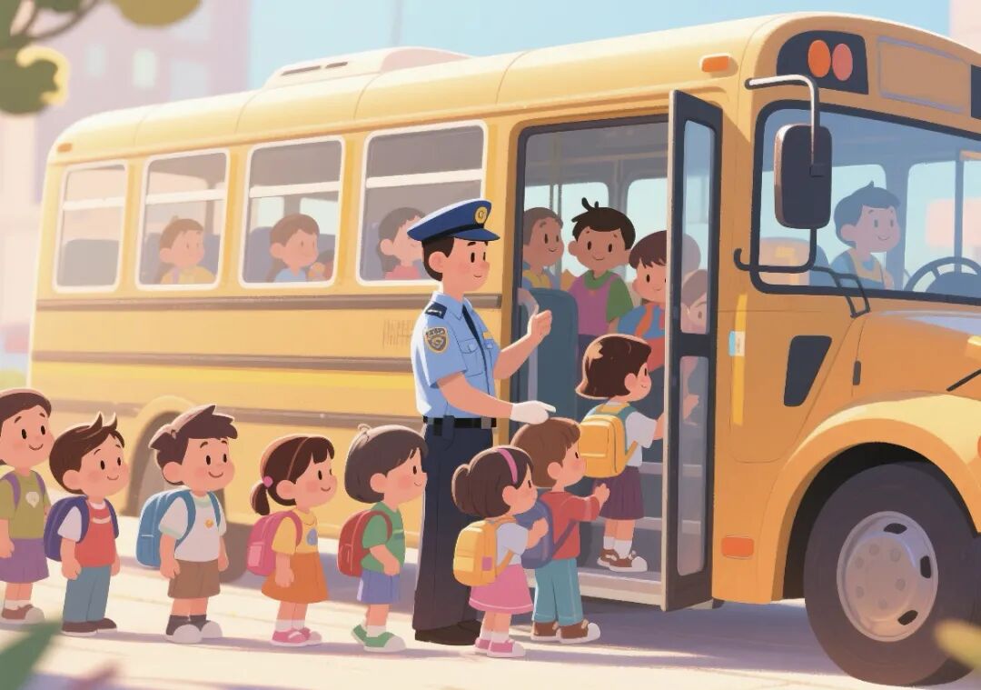溫情護航學子回家路——古埠鎮中心小學新學期校車送歸服務首日平穩運行